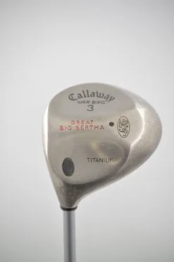 GolfRoots Lefty Callaway Great Big Bertha Fairway 3 Wood S Flex