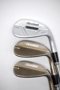 GolfRoots Cleveland RTX-3 Series 50, 54, 58 Degrees Wedge Set S Flex