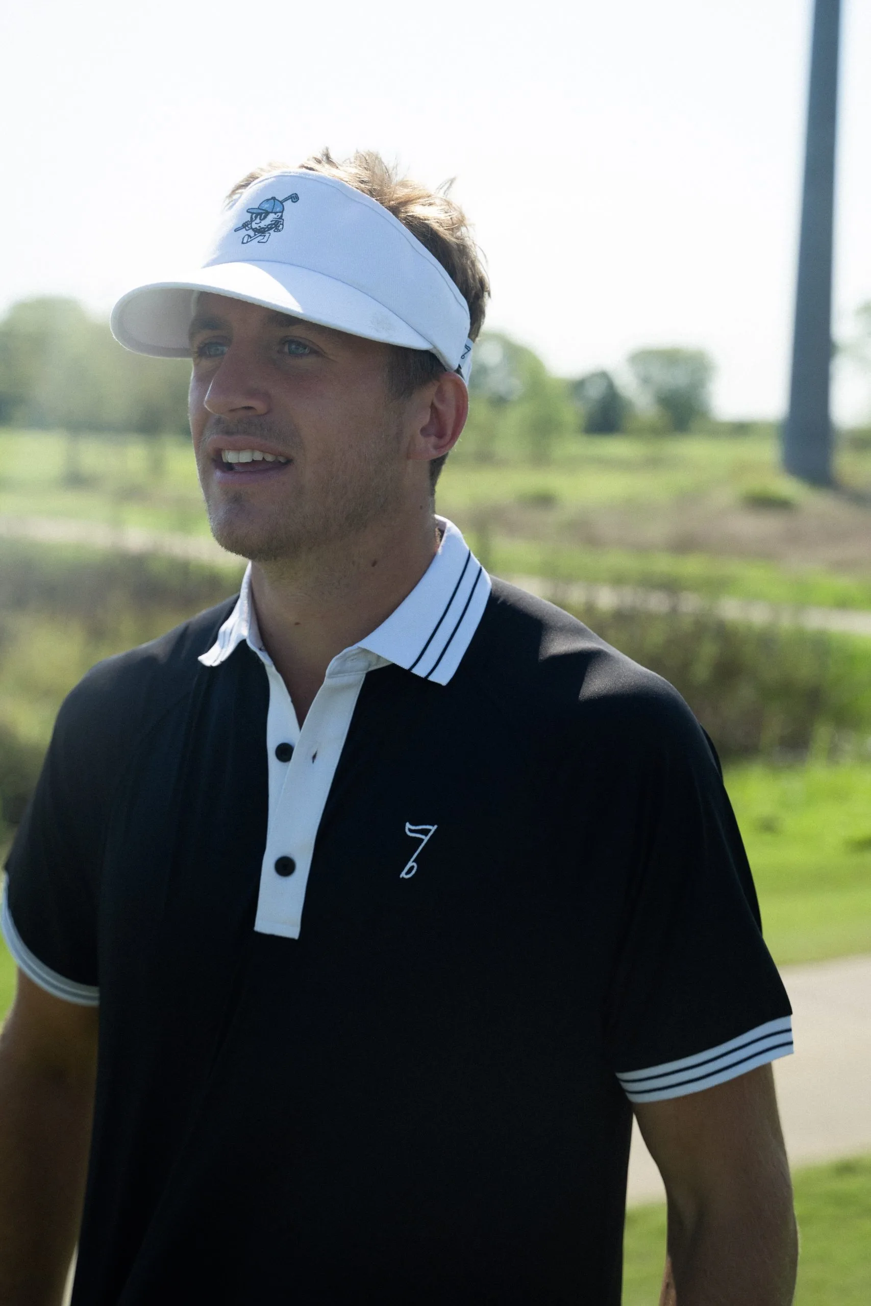 GolfRoots Boge Performance Polo - Black 4 GolfRoots Boge Performance Polo - Black - Image 2