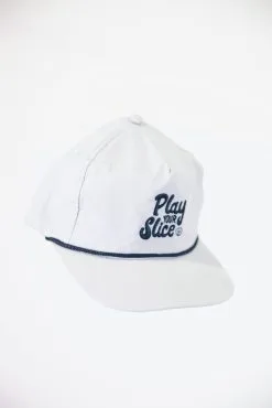 GolfRoots Boge Play Your Slice Rope Hat - Grey